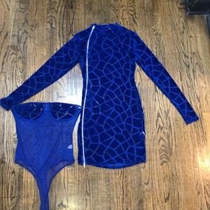 Blue two piece mini dress💙